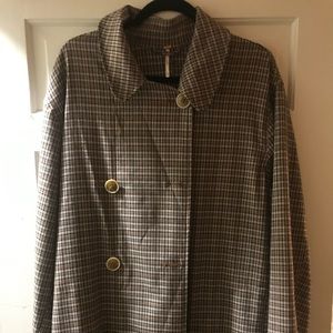 Long Classy Plaid Coat